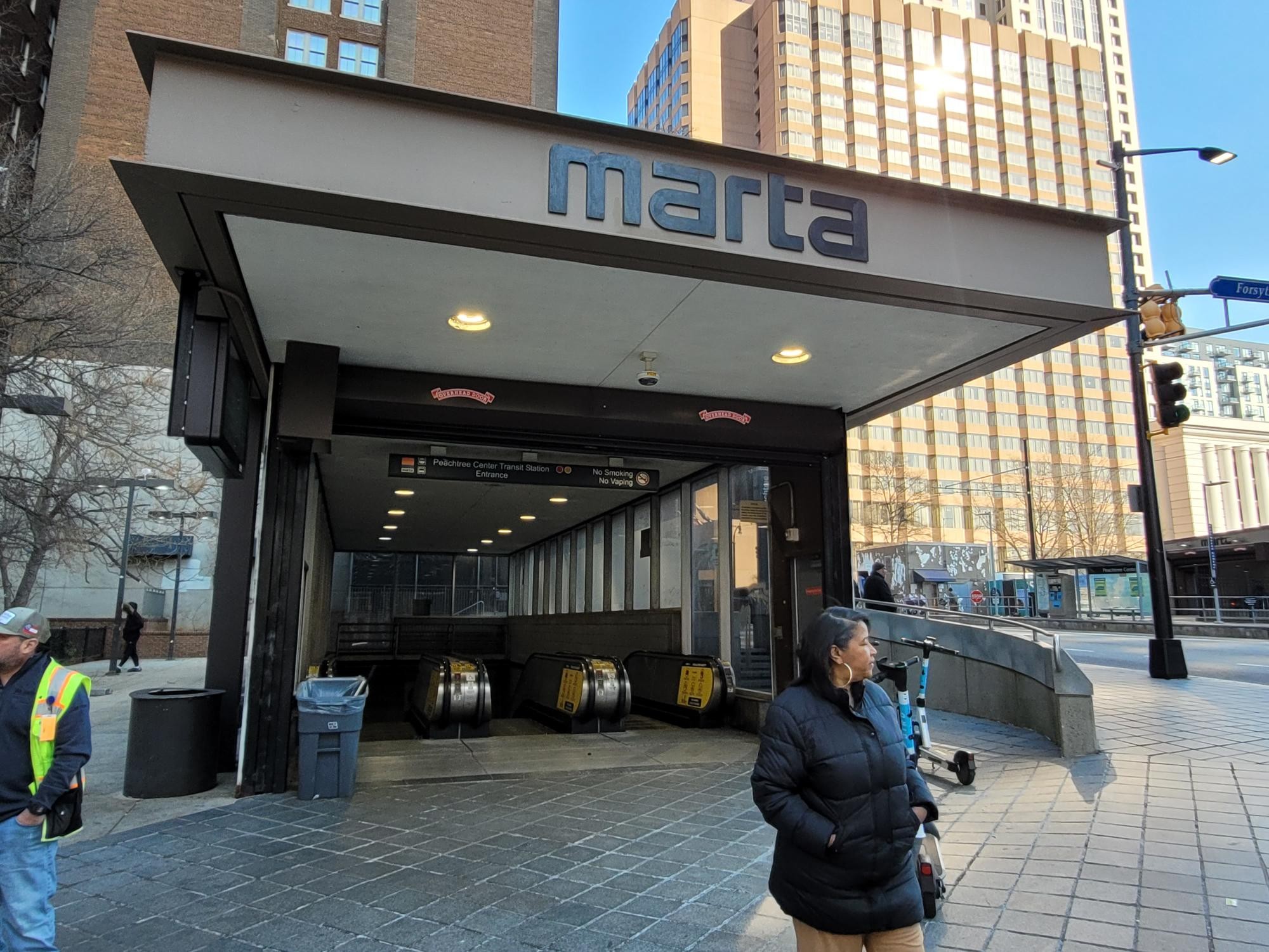 SW Entrance to Peachtree Center